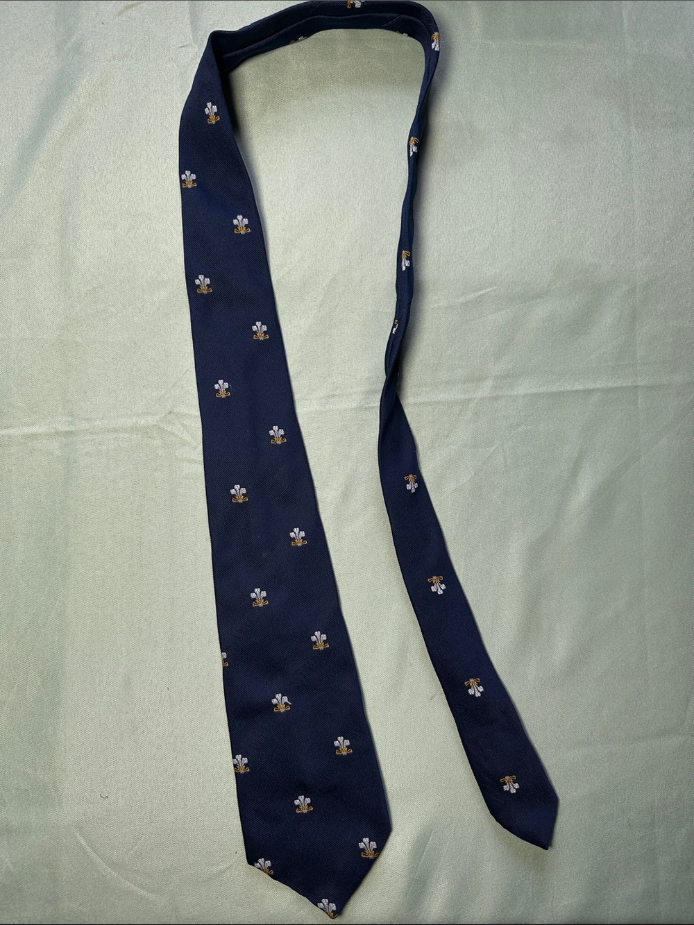 Navy Fleur-de-Lis Men's Tie